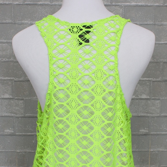 Retro Steve Madden Neon Mesh Swimsuit Coverup - Picture 5 of 6